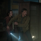 Joel and Ellie run from mushroom zombies in Episode 2 of ‘The Last of Us.’